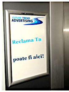 publicitate in lift pentru farmacia catena, bucuresti